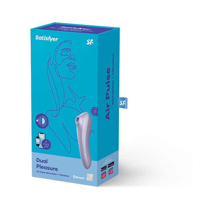SATISFYER DUAL PLEASURE AIR PULSE VIOLETA