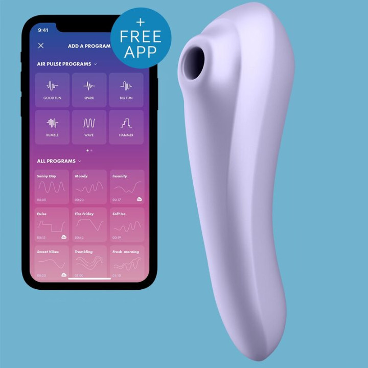 SATISFYER DUAL PLEASURE AIR PULSE VIOLETA
