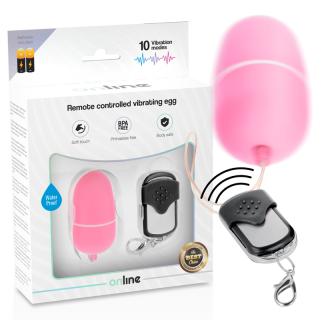 ONLINE HUEVO VIBRADOR CONTROL REMOTO M ROSA