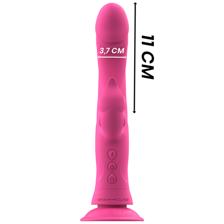 INTENSE JULIO VIBRADOR RABBIT SILICONA ROSA
