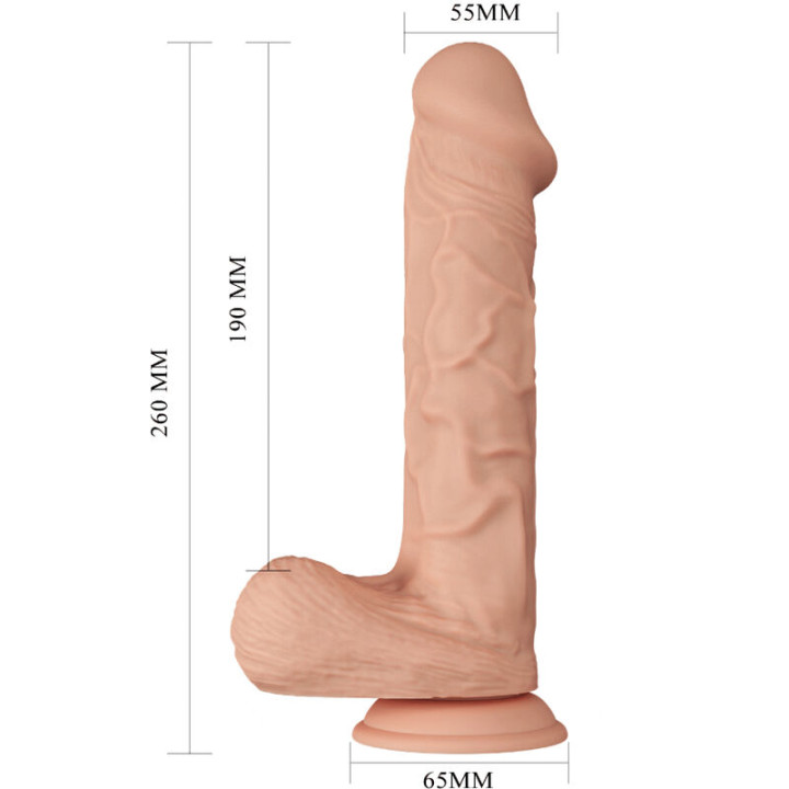 BAILE BEAUTIFUL ENCOUNTER BERGRISI DILDO REALISTICO FLEXIBLE 26 CM NATURAL