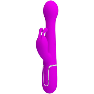PRETTY LOVE DEJON VIBRADOR RABBIT 3 EN 1 MULTIFUNCION VIOLETA