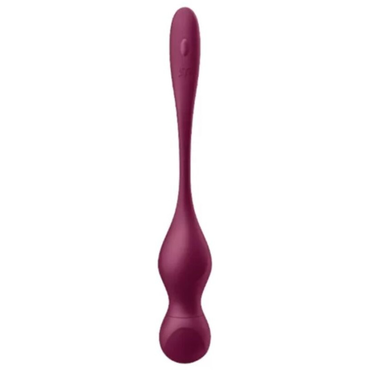 SATISFYER LOVE BIRDS VARY BOLAS VIBRADORES APP GRATUITA ROJO VINO