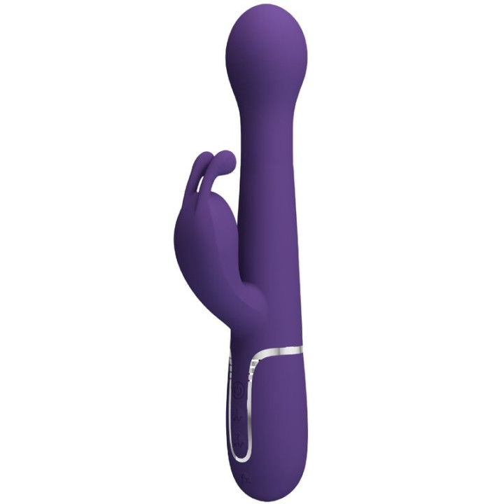 PRETTY LOVE DEJON VIBRADOR RABBIT 3 EN 1 MULTIFUNCION MORADO