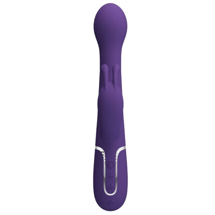 PRETTY LOVE DEJON VIBRADOR RABBIT 3 EN 1 MULTIFUNCION MORADO