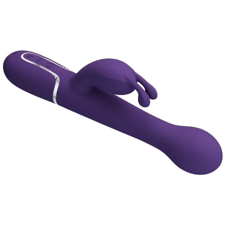 PRETTY LOVE DEJON VIBRADOR RABBIT 3 EN 1 MULTIFUNCION MORADO