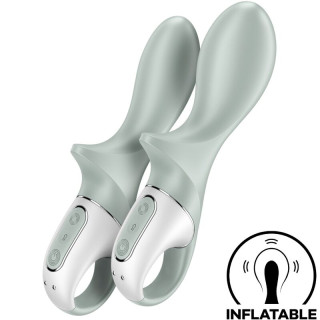 SATISFYER AIR PUMP BOOTY 3 VIBRADOR ANAL INFLABLE VERDE GRIS
