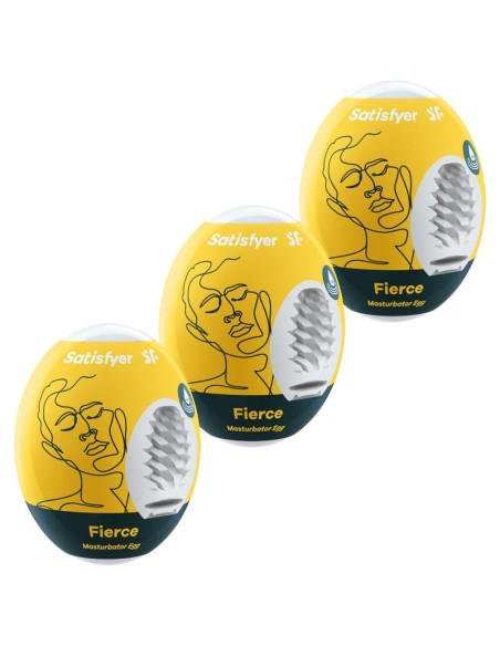 SATISFYER 3 HUEVOS MASTURBADORES FIERCE