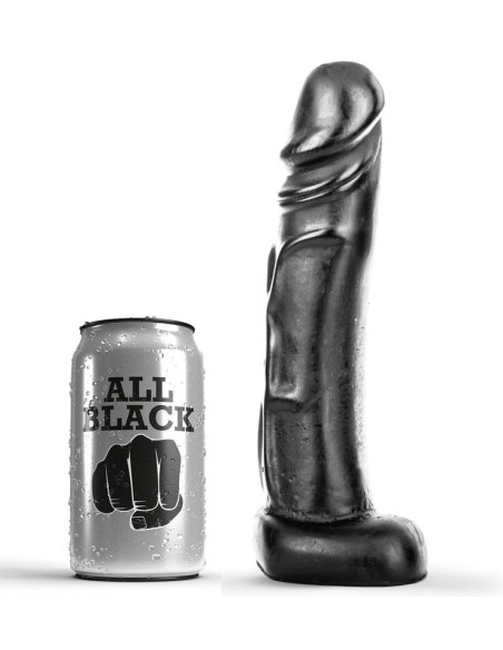 ALL BLACK DILDO 22 CM