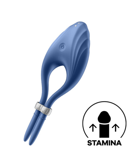 SATISFYER DUELIST ANILLO VIBRADOR GRIS