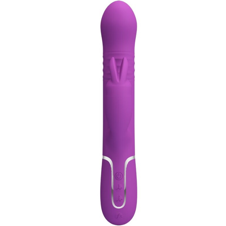 PRETTY LOVE COALE VIBRADOR RABBIT MULTIFUNCION 4 EN 1 MORADO