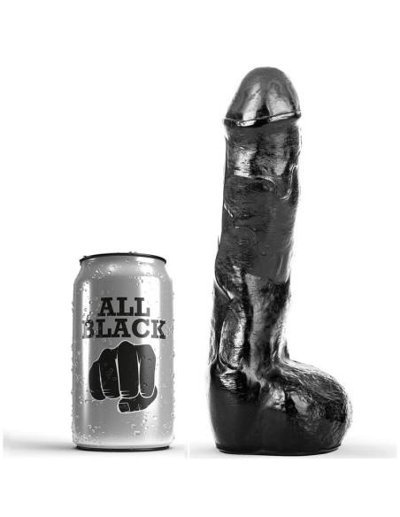 ALL BLACK PENE REALISTICO ANAL 20 CM