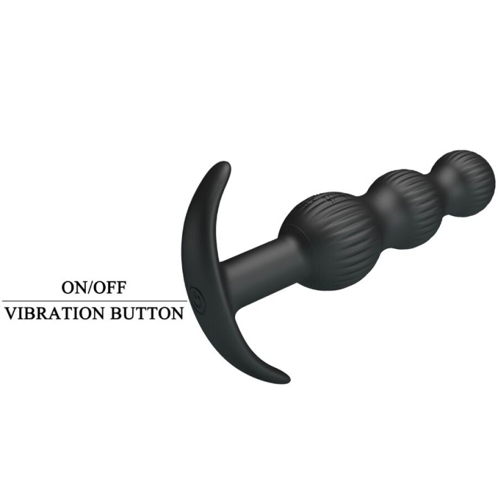 PRETTY LOVE SIDNEY VIBRADOR ANAL 10 VIBRACIONES NEGRO