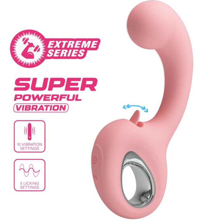 PRETTY LOVE ERYNNYES VIBRADOR PUNTO G ESTIMULADOR CLITORIS 10 VIBRACIONES ROSA