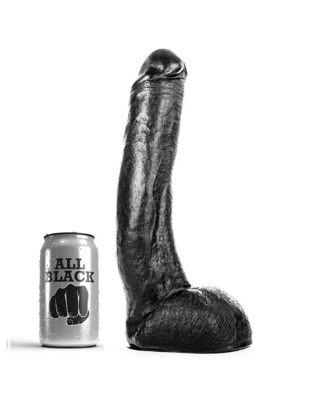ALL BLACK DONG 29 CM CURVADO