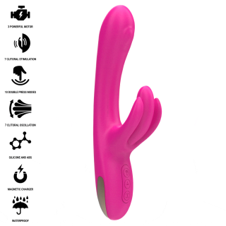 INTENSE BRITNEY VIBRADOR MULTIFUNCION RABBIT 23 CM ROSA