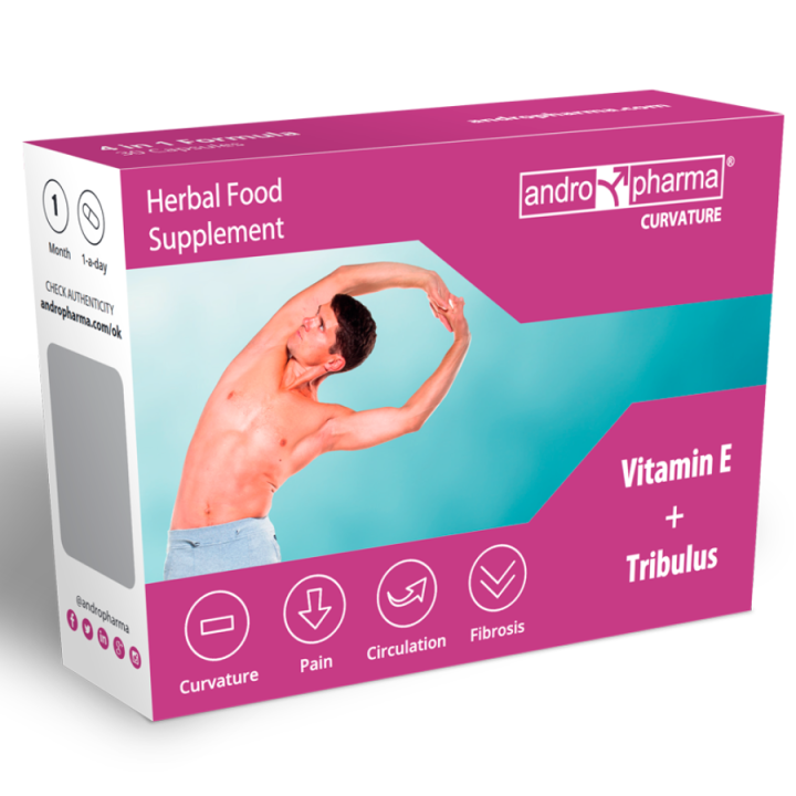 Andropharma Curvature Complemento alimenticio para el bienestar masculino