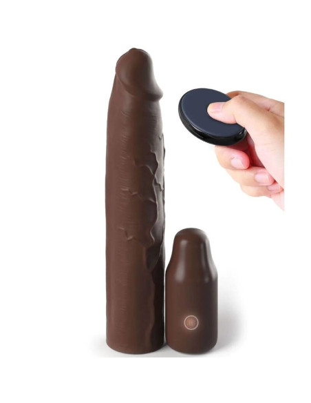 FANTASY X TENSIONS PIPEDREAMS SLEEVE 2286 CM 762 CM PLUG REMOTE BROWN
