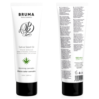 BRUMA GEL DESLIZANTE CON ACEITE DE SEMILLA EFECTO CALOR SABOR CANNABIS 100 ML