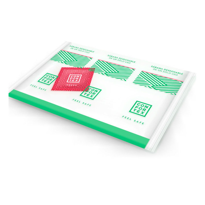 CONFORTEX SABANAS HIGIENICAS DESECHABLES INVIDUAL PRESERVATIVO FRESA