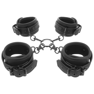 FETISH SUBMISSIVE SET ESPOSAS MANOS Y TOBILLOS CON FORRO DE NEOPRENO