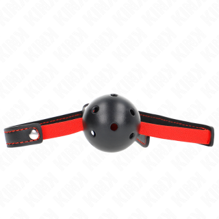 KINK MORDAZA DE BOLA 45 CM DURA HUECA CON CINTURON ELASTICO 56 x 15 CM