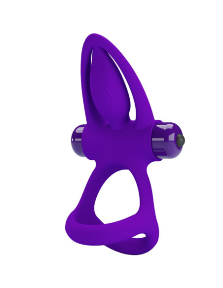 PRETTY LOVE ANILLO VIBRADOR 10 VIBRACIONES SILICONA VIOLETA