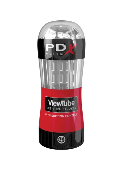 PDX ELITE MASTURBADOR STROKER VIEWTUBE CONTROL SUCCION TRANSPARENTE