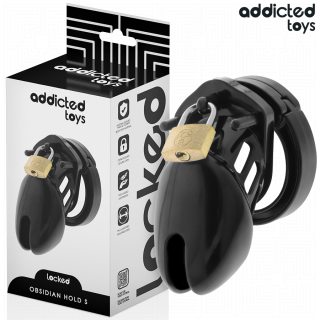 ADDICTED TOYS LOCKED OBSIDIAN HOLD JAULA PARA PENE TALLA S