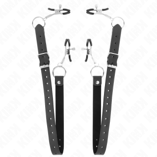 KINK PINZAS PARA CLITORIS 4 ENGANCHES AJUSTABLE 34 48 CM