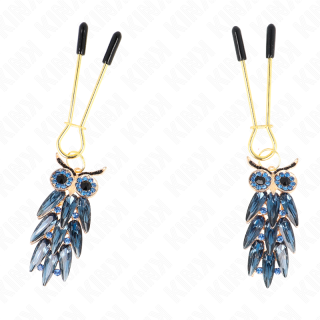 KINK PINZAS PARA PEZONES CON COLGANTE DE BUHO 6 CM