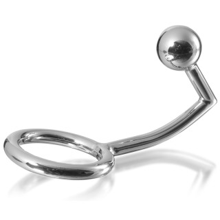METAL HARD COCK RING ANILLO CON GANCHO INTRUDER ANAL 40MM