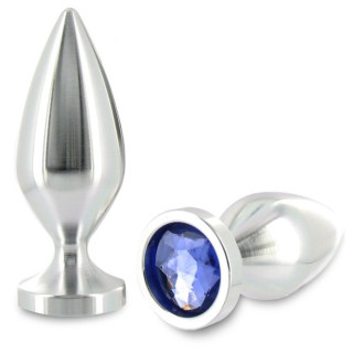 METAL HARD ANAL PLUG ALIMINUM COLOR CRISTAL GRANDE 1016CM