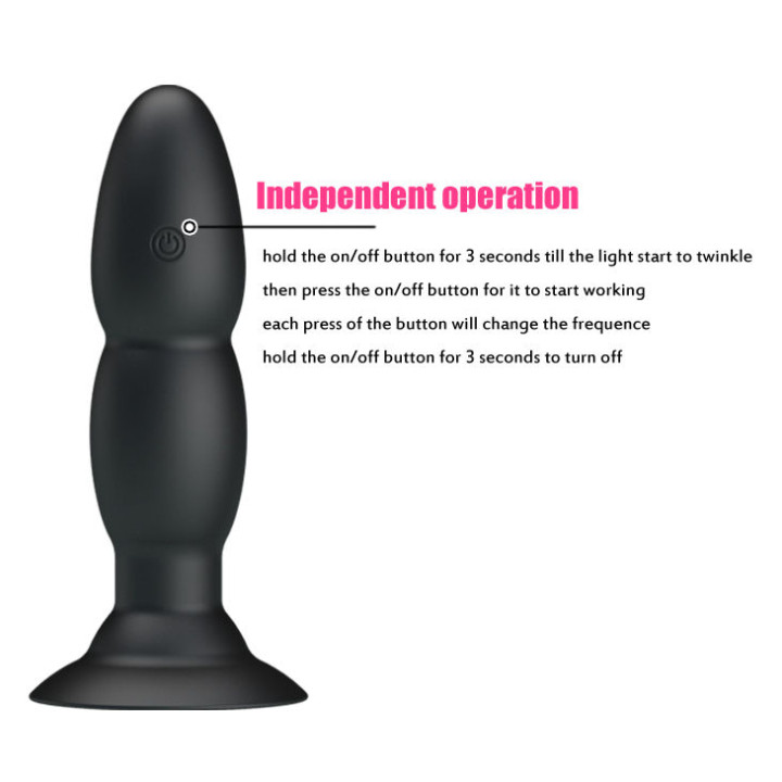 PRETTY LOVE PLUG VIBRADOR Y ROTACION POR CONTROL REMOTO