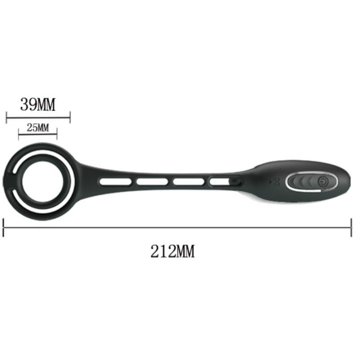 PRETTY LOVE ANILLOS PENE CON PLUG VIBRADOR