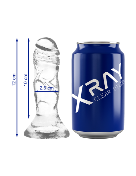 X RAY CLEAR DILDO TRANSPARENTE 12 CM O 26 CM