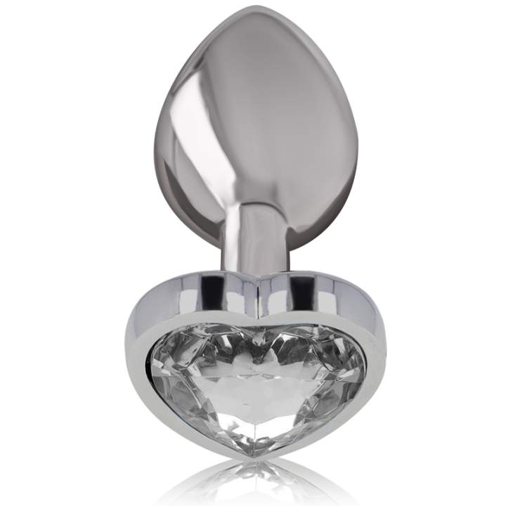 INTENSE PLUG ANAL METAL ALUMINIO CORAZON BLANCO TALLA L
