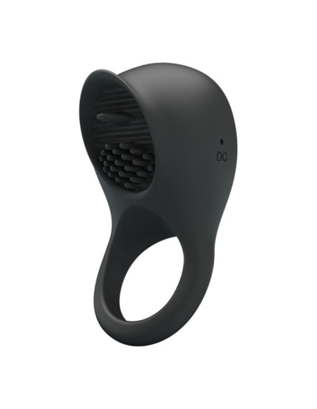 PRETTY LOVE ANILLO VIBRADOR PARA PENE CON LENGUA NEGRO
