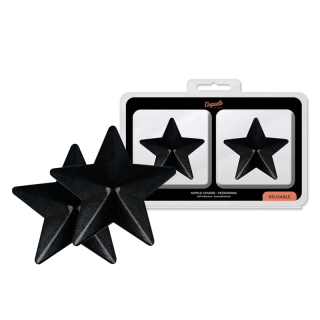 COQUETTE CHIC DESIRE CUBRE PEZONES METAL ESTRELLAS NEGRAS