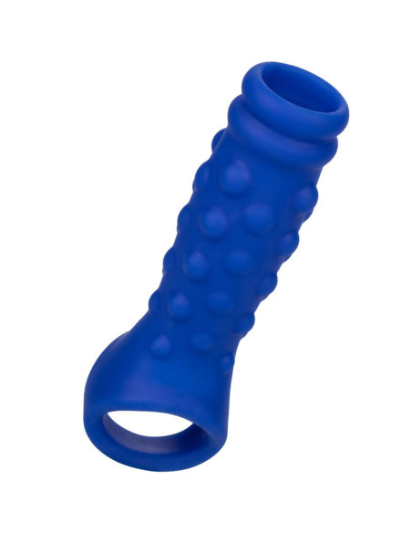 CALEXOTICS ADMIRAL BEADED FUNDA PENE SILICONA LIQUIDA AZUL