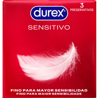 DUREX PRESERVATIVOS SENSITIVO 3 UNIDADES