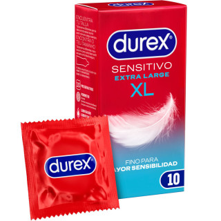 DUREX PRESERVATIVOS SENSITIVO XL 10 UNIDADES