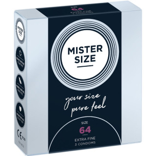 MISTER SIZE PRESERVATIVOS TALLA XXL 64 MM 3 UNIDADES