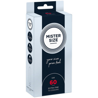MISTER SIZE PRESERVATIVOS TALLA XL 60 MM 10 UNIDADES