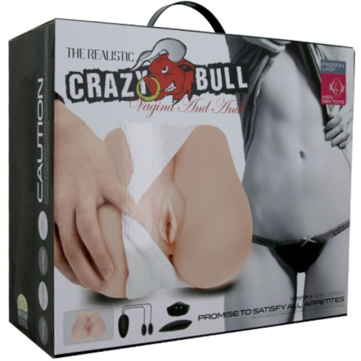 CRAZY BULL VAGINA Y ANO REALISTICOS CON VIBRACION POSICION 3