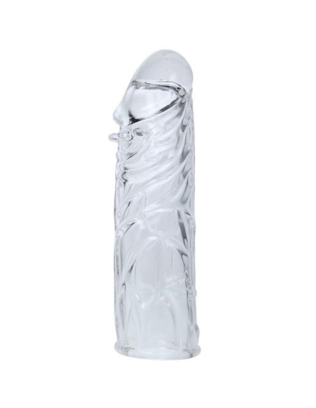 BAILE FUNDA TRANSPARENTE PARA EL PENE EN SILICONA 13 CM