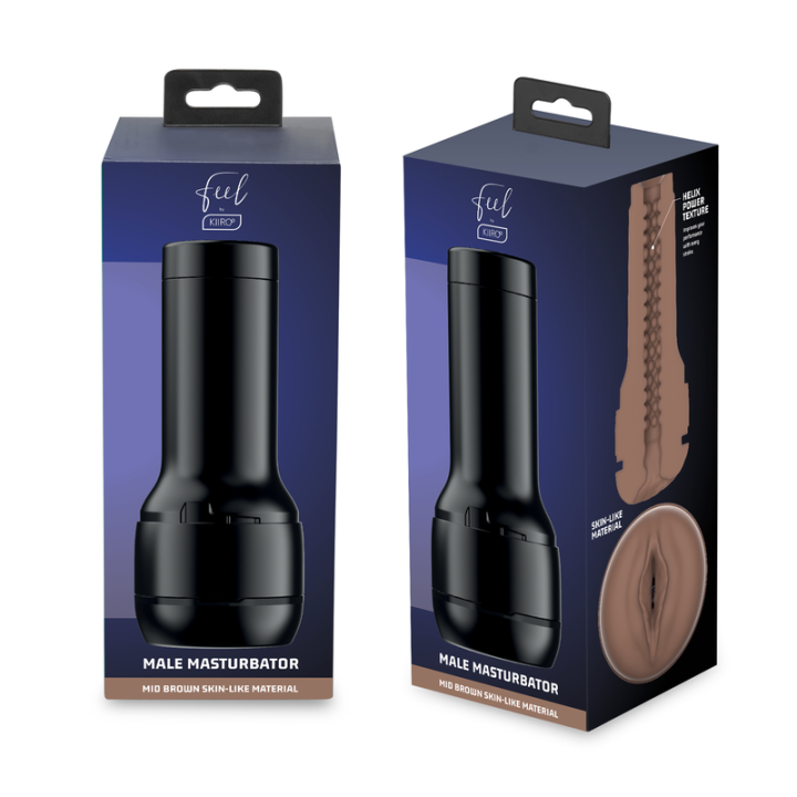 KIIROO FEEL STROKER MASTURBADOR ESTIMULADOR MARRON