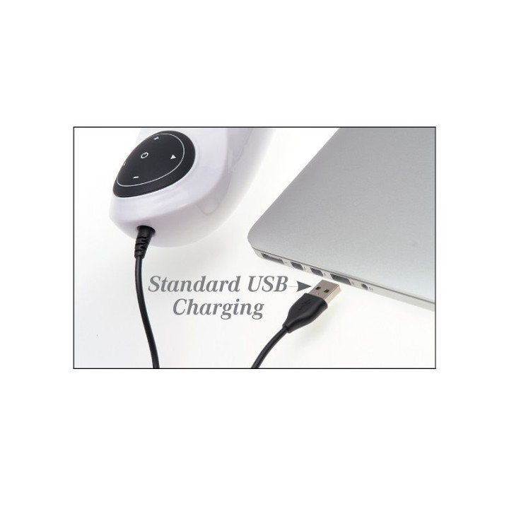 EXTREME TOYZ PDX MEGA BATOR USB MASTURBADOR MASCULINO VAGINA BLANCO