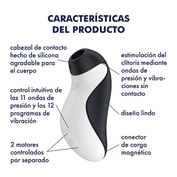 SATISFYER ORCA AIR PULSE STIMULATOR VIBRATION