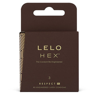 LELO HEX CONDOMS RESPECT XL 3 PACK